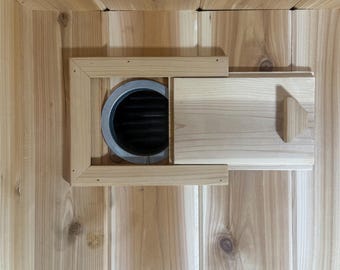 Ventilaciones de sauna de cedro hechas a medida