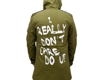 Damen I Really Don’t Care Do U Melania Trump Baumwoll-Mantel-Jacke - Cargo-Jacke