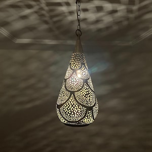 moroccan pendant, brass pendant light, ceiling lamp, boho lighting decor, lantern lamp, moroccan chandelier, handmade brass lamp, lighting, oriental pendant, bohemian ceiling, etched brass light, warm ambient lamp, luxury home light