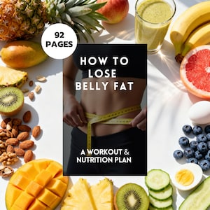 Bauchfett verlieren: 4-Wochen Workout und 7-Tage Essensplan (PDF)