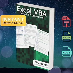 Excel VBA Notes for Professionals | INSTANT DOWNLOAD