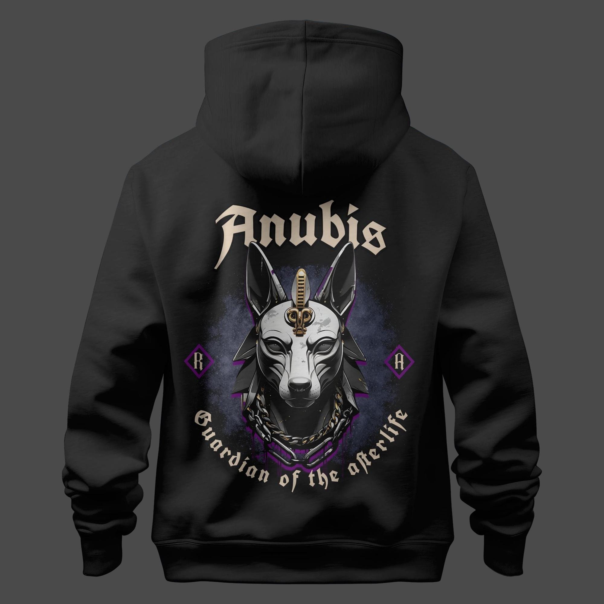 Illustration du t-shirt du chacal égyptien anubis | Vecteur Premium