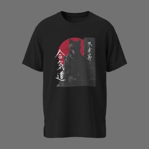 Shadow Ronin T-Shirt: Japanese Samurai Silhouette Graphic Tee