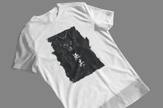 Kitsune T-Shirt | Japanese Fox Spirit Tee | Dark Fantasy, Mythology, Edgy Streetwear, Alt Clothing