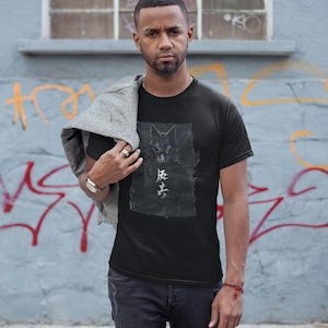 Kitsune T-Shirt | Japanese Fox Spirit Tee | Dark Fantasy, Mythology, Edgy Streetwear, Alt Clothing image 4