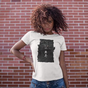 Kitsune T-Shirt | Japanese Fox Spirit Tee | Dark Fantasy, Mythology, Edgy Streetwear, Alt Clothing image 7