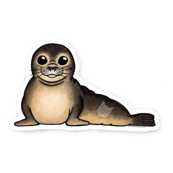 Baby Elephant Seal Sticker Die Cut Vinyl Weather Resistant Etsy Baby Elephant Seal Sticker Die Cut Vinyl Weather Resistant Etsy