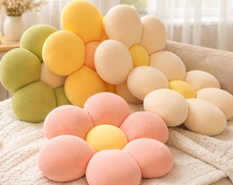 Weiches dekoratives Blumenkissen für Sofa, Blumenkissen, Kinder Schlafzimmer Dekor, Dekokissen, ästhetisches Wohnkultur Geschenk, Geschenke für sie, Kissen