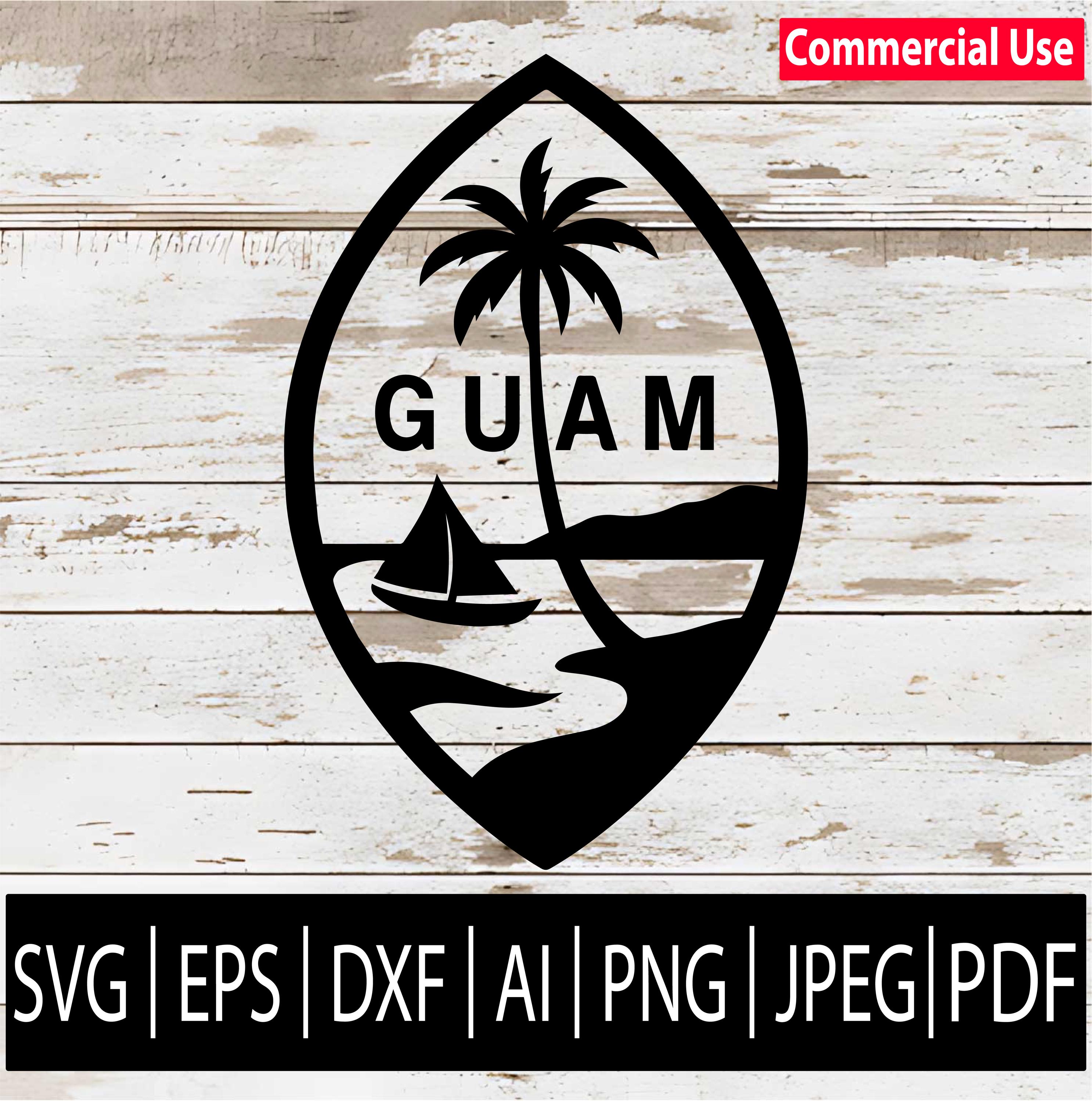 Guam Seal Svg - Etsy Norway