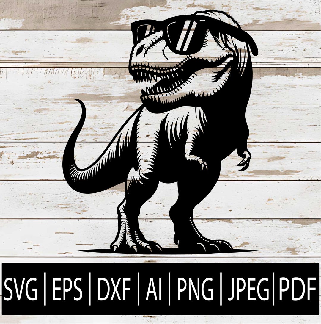 t-rex-tyrannosaurus-rex-wearing-sunglasses-svg-eps-png-jpg-dxf-ai-pdf