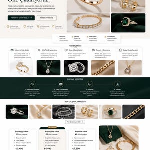 Webbdesignpaket för digital produktfotografering | Mockups för landningssidor och användargränssnitt för kreativa studior i Gold Store