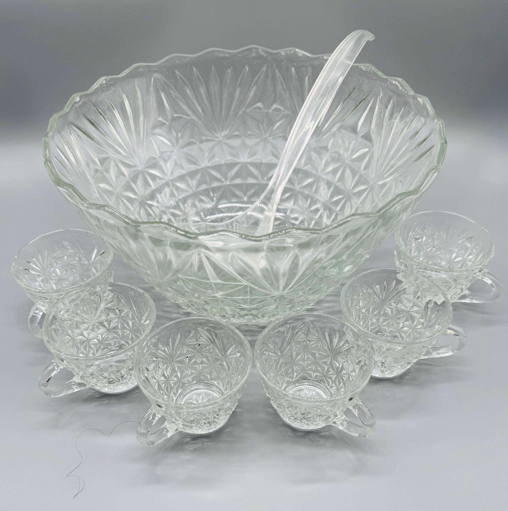 Punch Bowl Set Anchor Hocking Arlington - Etsy