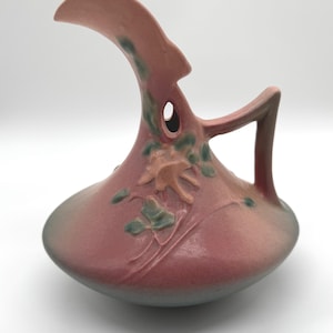 Vintage Roseville Columbine American Pottery Ewer, circa 1940s