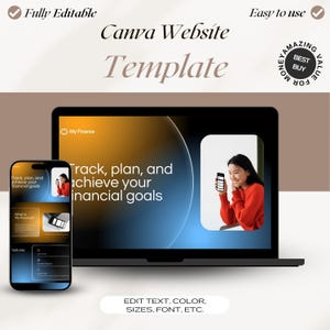Portfolio Boho: Modello di Sito Web UGC & Landing Page Creativa in Canva per Design One Page UGC