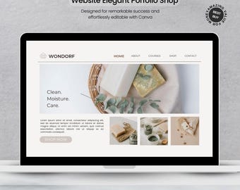 Portafolio de Sitio Web Online Elegante DIY en Canva - ¡Diseño Impresionante Sin Esfuerzo para Tus Proyectos!