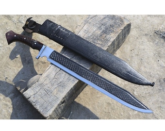 Handmade Nepalese Kukri Machete: Full Tang Carbon Steel Khukuri Knife