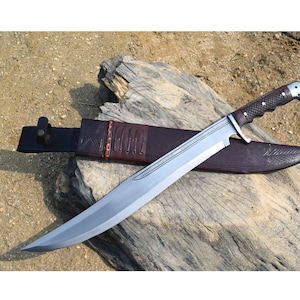 Handmade Nepalese/hunting machete kopis-kukri-kukuri-khukuri-sharpen-ready to ship-20 inch kopis machete full tang