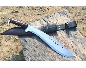 Handmade Nepalese/kukri machete: 18-Inches blade, full tang handle
