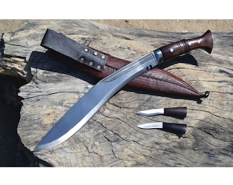 Handmade Nepalese/Gurkha Issue, traditional handmade kukri-khukuri-ready to ship-13 inch Sirupate full tang