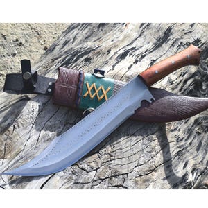 Handmade Nepalese/long Rembo machete kukri-kukuri-khukuri-ready to ship-14 inch machete bowie full tang