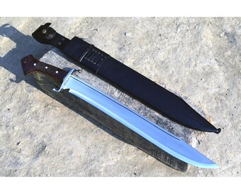 Handmade 20-Inches Nepalese Kukri Machete: Full Tang Hunting Blade