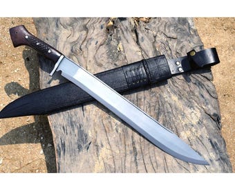 Handmade 20-Inches Nepalese kukri machete: full tang blade