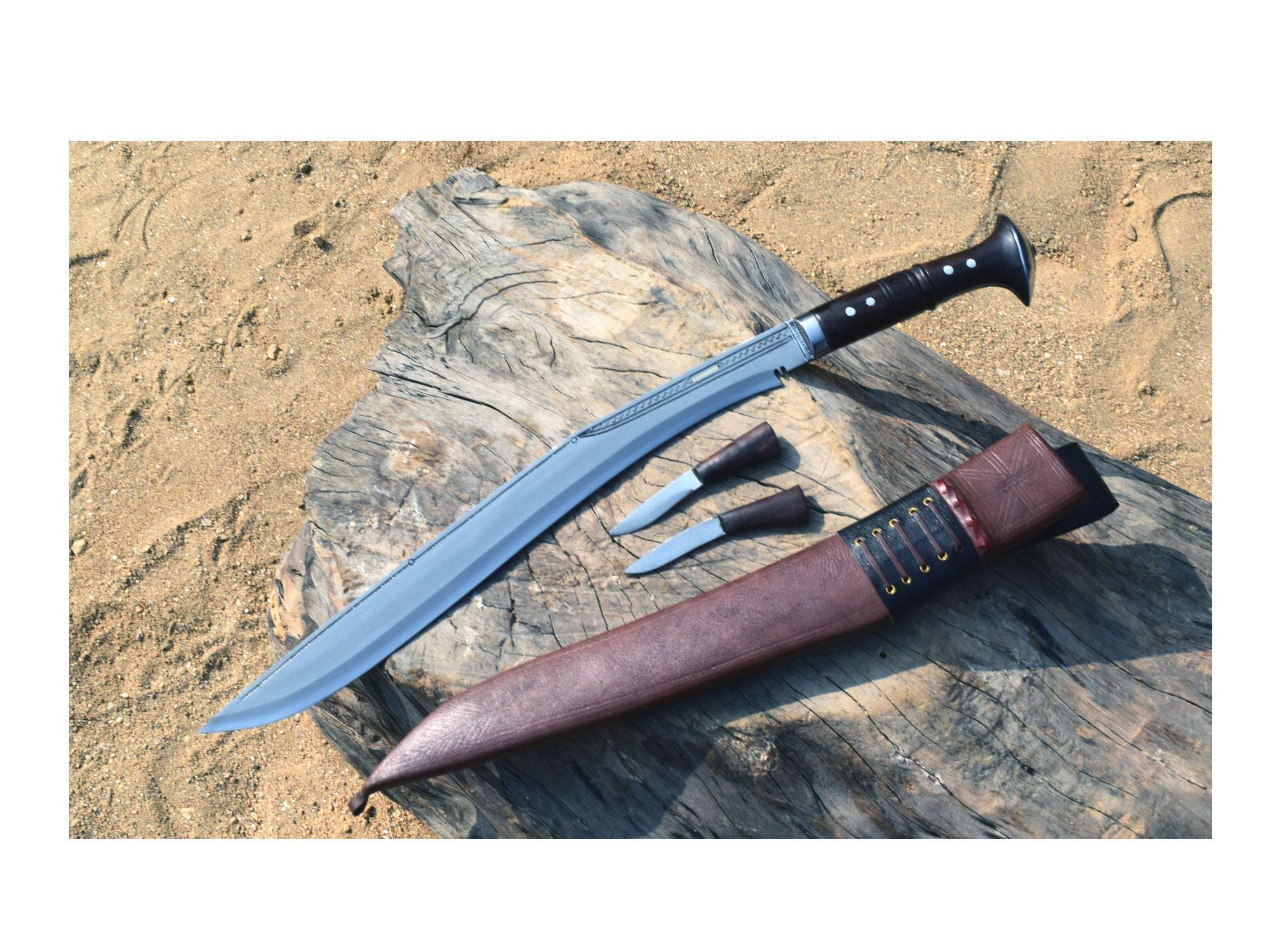 Ręcznie robione wydanie nepalskie/Gurkha, tradycyjne kukri-kukuri-khukuri-gotowe do wysyłki-18,5 cala Sirupate full tang