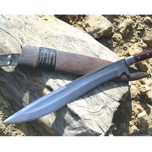 Handmade Nepalese/long hunting machete kukri-kukuri-khukuri-ready to ship-21.25 inch machete full tang