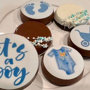 Chocolate Dipped Oreos - It&#39;s A Boy - Box of 8