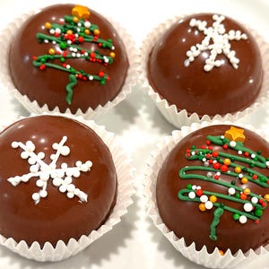 Hot Chocolate Bombs - Holidays - Tree and Snowflake - Set of 4