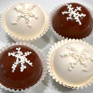 Hot Chocolate Bombs - Holidays - Snowflakes - Set of 4