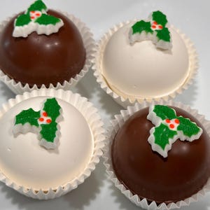 Hot Chocolate Bombs - Holidays - Holly - Set of 4