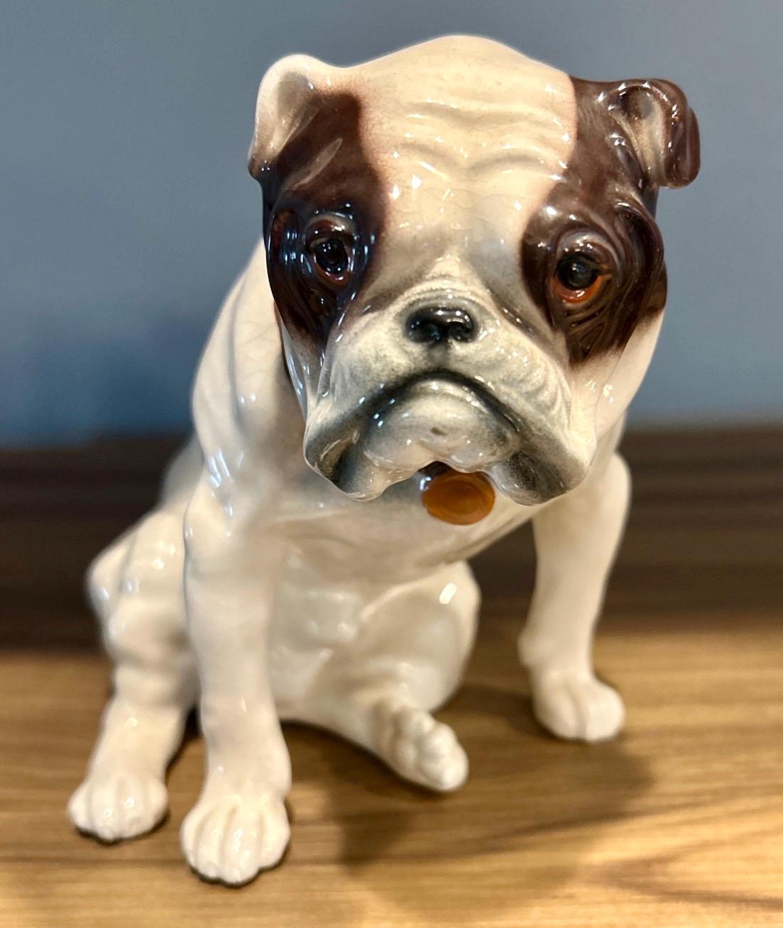 Weiner Kunstkeramische Werkstaette Bulldog Model 1526 Ceramic