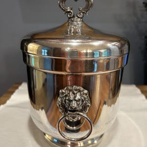 Silver Lion Head Ice Bucket - Etsy