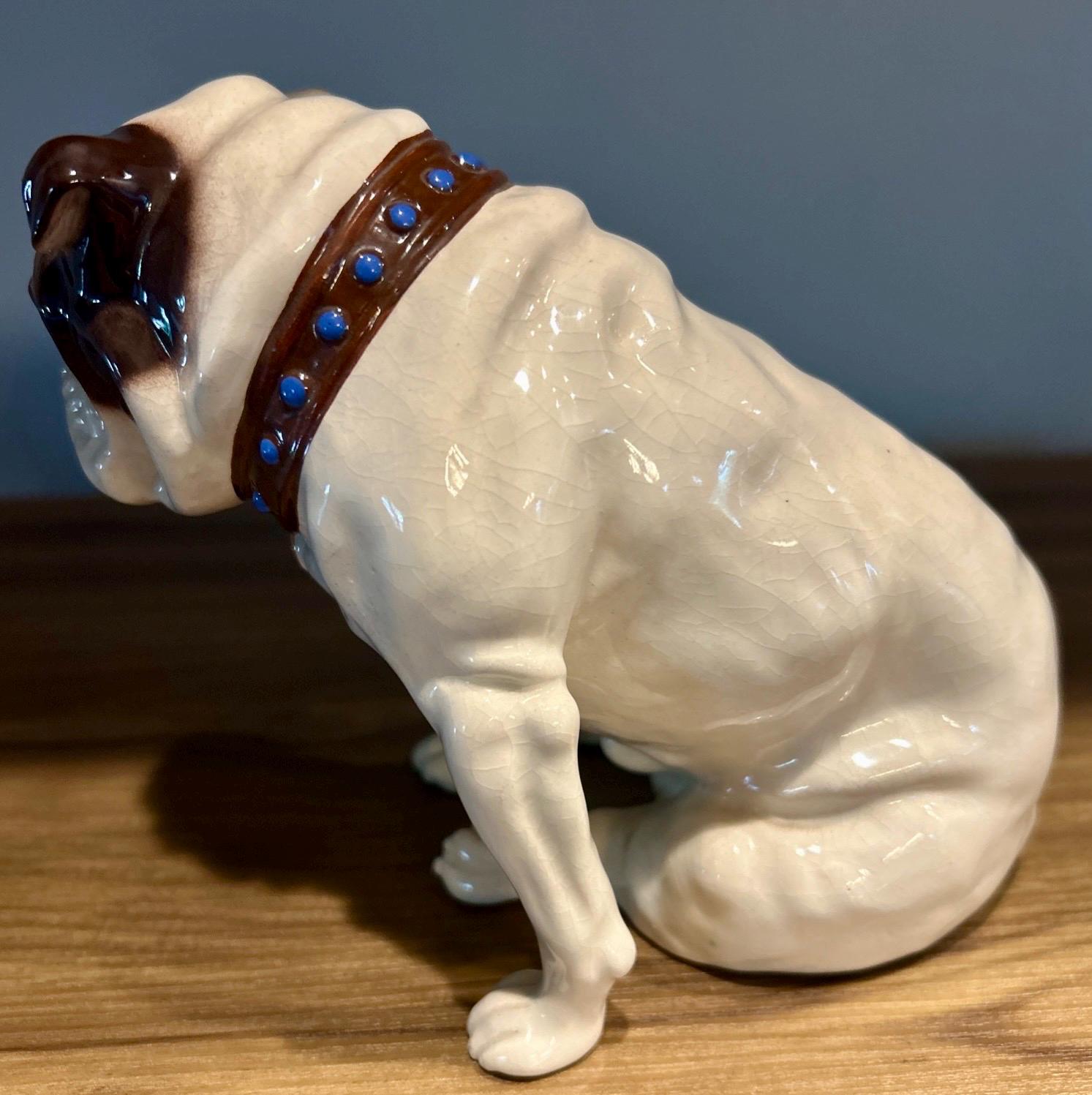 Weiner Kunstkeramische Werkstaette Bulldog Model 1526 Ceramic