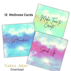 Tarjetas imprimibles originales de mindfulness, hábitos mensuales de autocuidado, páginas de álbumes de recortes, arte mural motivacional, decoración inspiradora, ¡Speak Up!