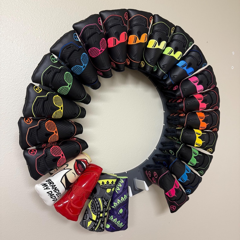 Headcover Rack Golf Headcover Display (24) - GRIDS CIRCULAR - Etsy