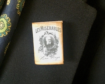 Micro Mini Book - Broach - Pin - Les Misérables