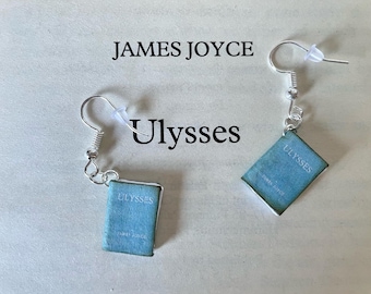 Tiny Book Earrings - Ulysses