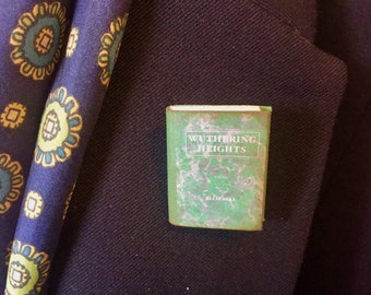 Micro Mini Book - Broach - Pin - Wuthering Heights