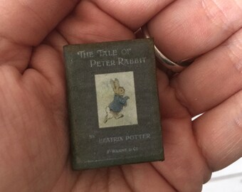 Micro Mini Book - Broach - Pin - Peter Rabbit