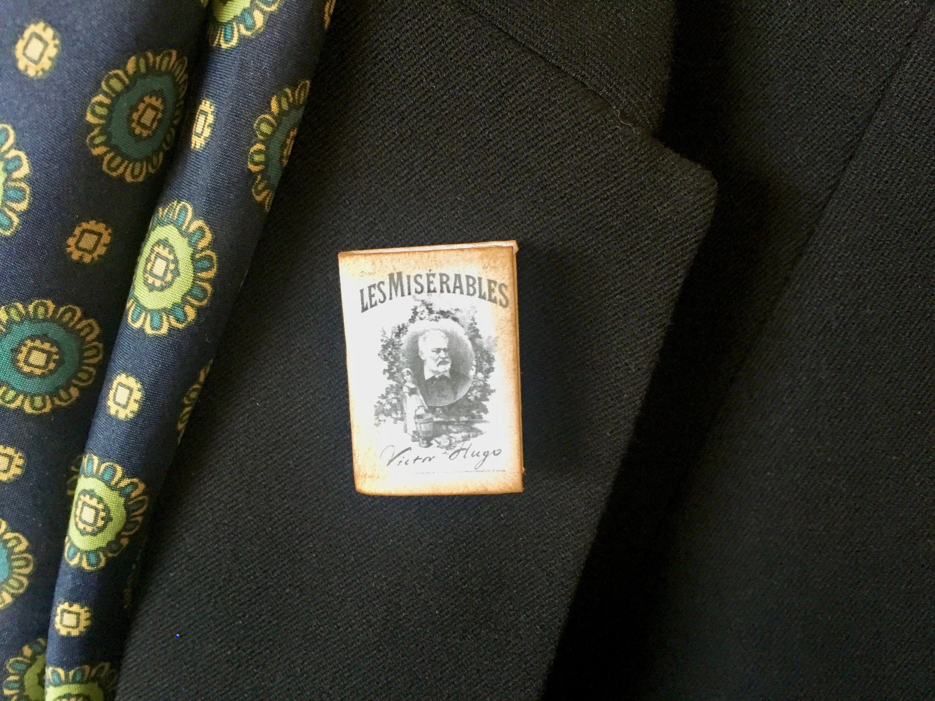 Micro Mini Book - Broach - Pin - Les Misérables