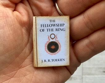 Micro Mini Book - Brooch - Pin - The Fellowship of the Ring