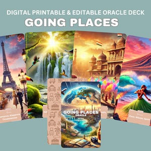 Reise Orakel Deck, Fernweh Tarot Karten, Digitale Orakel Karten, Spirituelle Anleitung, Intuitive Lesekarten, Selbstfindung, Geschenk