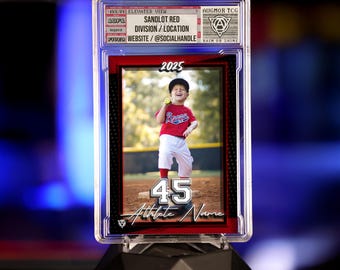 Custom Little League Graded Baseball Card