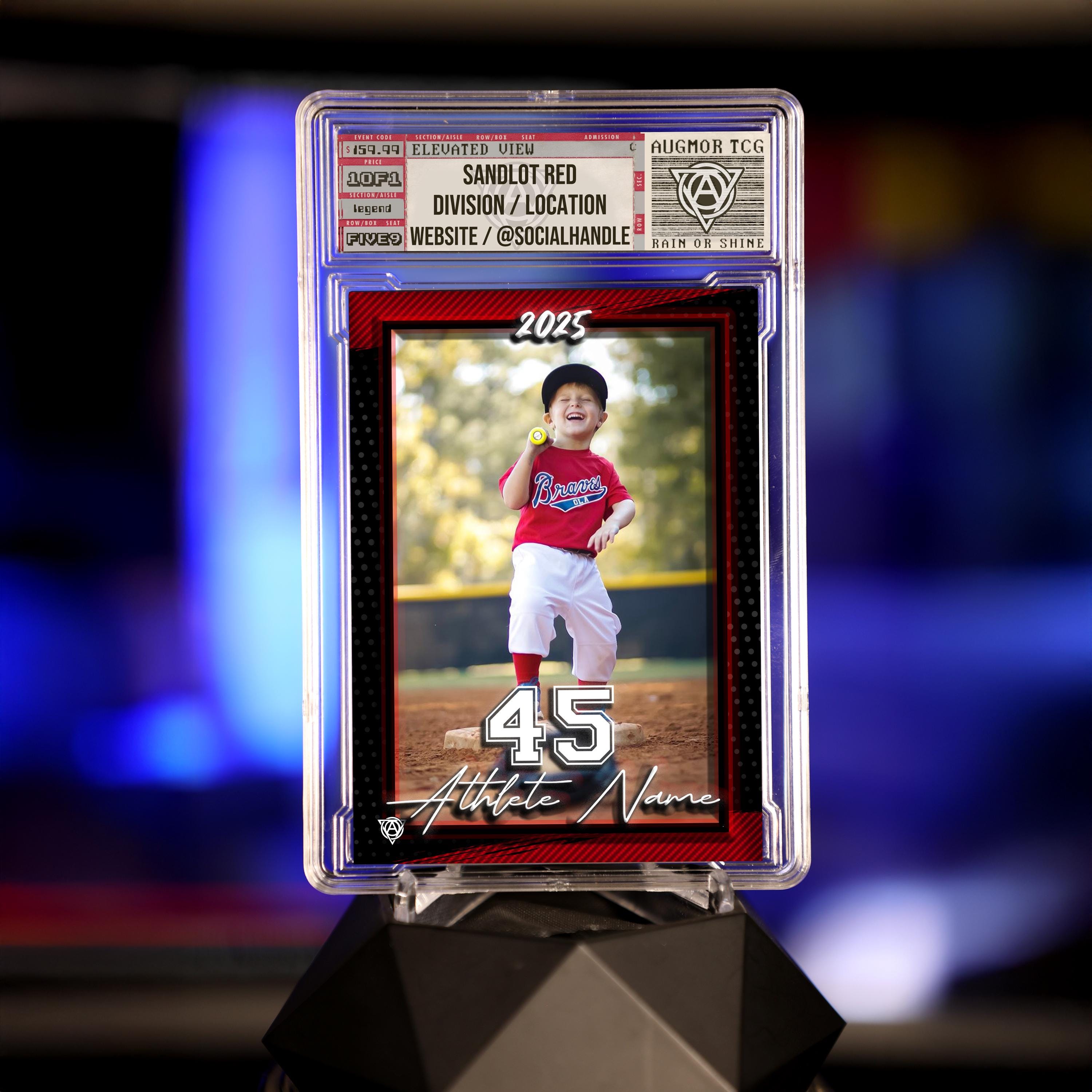 Custom Little League Graded Baseball Card
