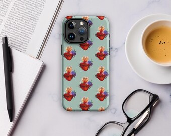 Sacred Heart of Jesus Catholic Phone Case, Holy Family, St. Joseph, Virgin Mary, Catholic faith gift for women, simple religious iphone case