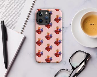 Sacred Heart of Jesus Catholic Phone Case, Holy Family, St. Joseph, Virgin Mary, Catholic faith gift for women, simple religious iphone case