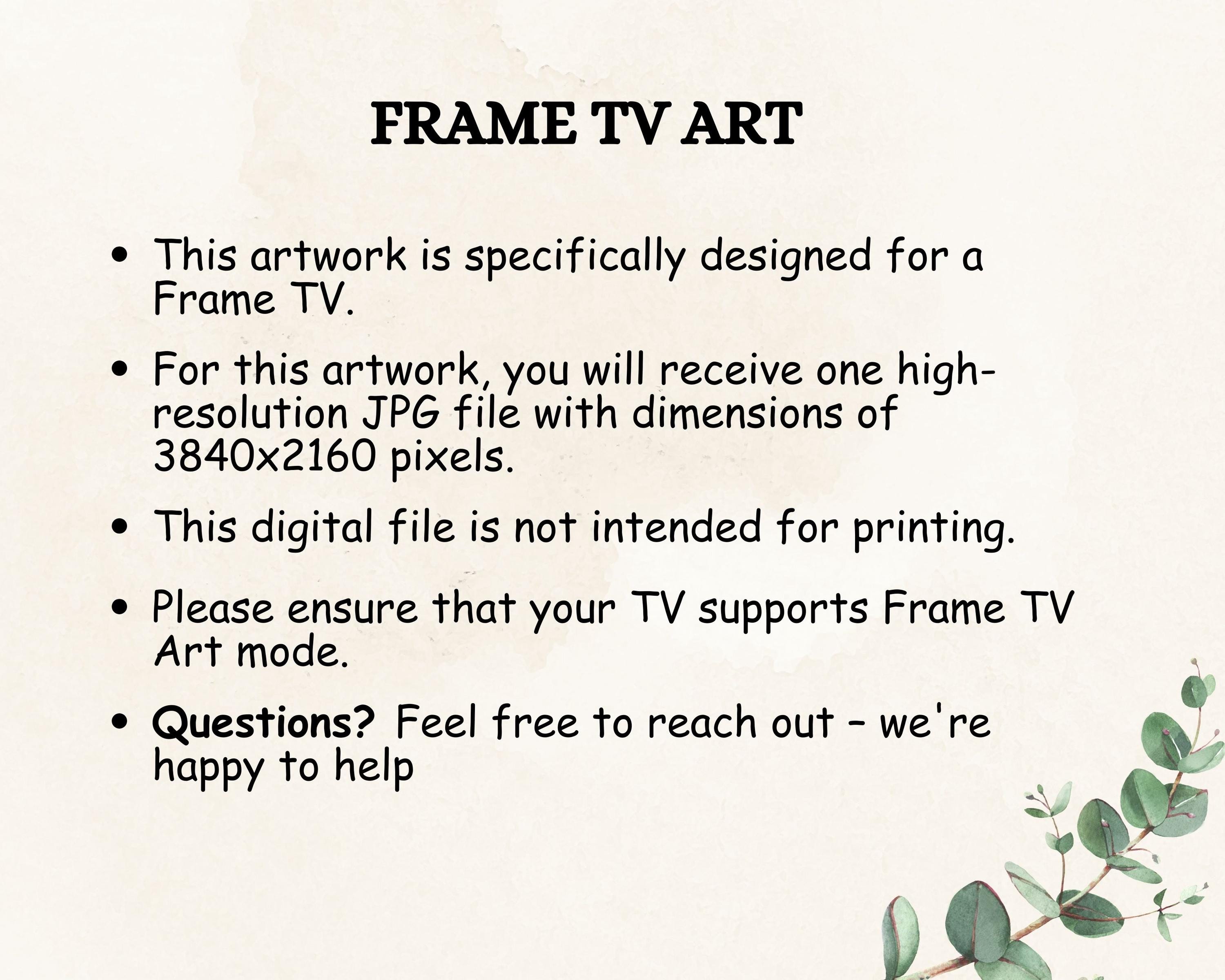 Tv 059 009 Winter Ice Skating Village TV Frame Art, Christmas Eve Digital Painting ...