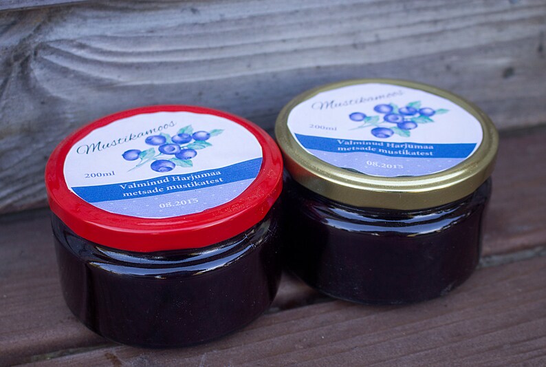 Wild Blueberry Jam Food Preserves Blueberries Jams Low sugar Etsy